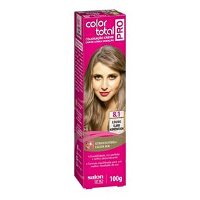 Color Total Pro Salon Line Coloração Creme - 8.1 Louro Claro Acinzentado