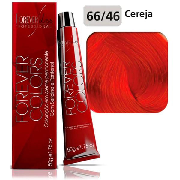 Coloração 66-46 Cereja Vermelho Especial Forever Colors 50g - Forever Liss