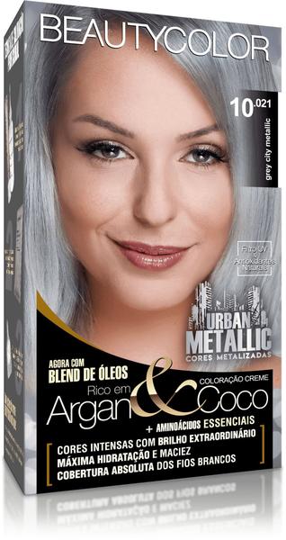 Coloracao BeautyColor Kit 10021 Urban Metalic Grey City Metalic - Beauty Color
