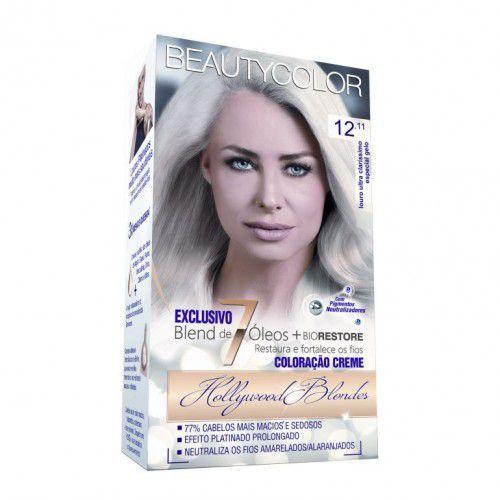 Coloracao BeautyColor Kit 1211 Louro Ultra Clarissimo Gelo - Beauty Color