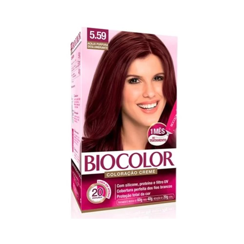 Coloração Biocolor Kit Creme 5.59 Acaju Púrpura