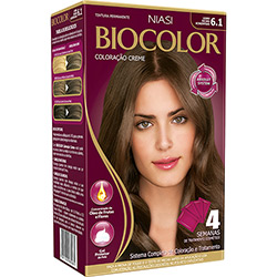Coloração Biocolor Kit Louro Escuro Acinzentado 6.1 239g