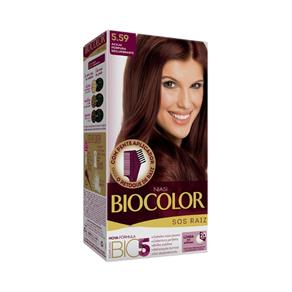 Coloração Biocolor Sos Raiz - 5.59 Acaju Púrpura Deslumbrant