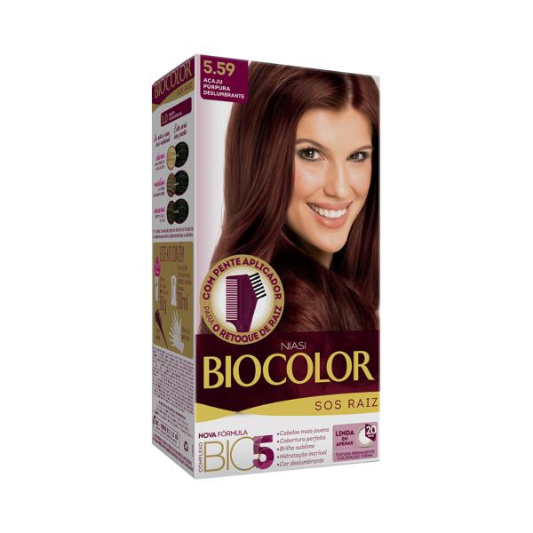 Coloração Biocolor Sos Raiz - Acaju Púrpura Deslumbrante 5.59