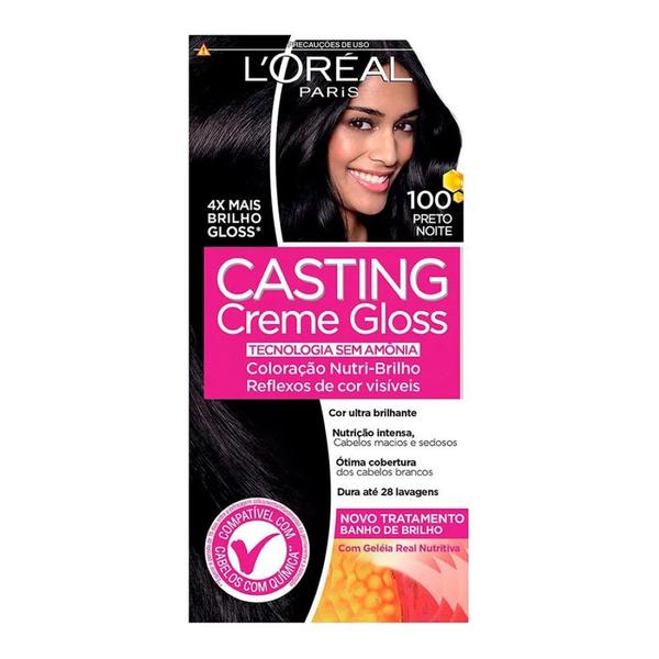 Coloração Casting Creme Gloss 100 Preto Noite - L'Oréal