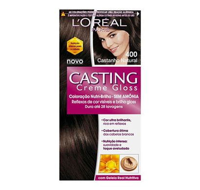 Coloração Casting Creme Gloss 400 Castanho Natural - L'Oréal