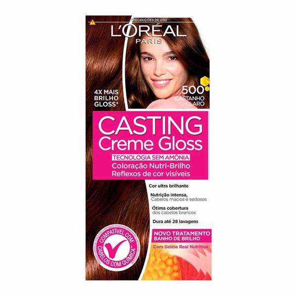 Coloração Casting Creme Gloss 500 Castanho Claro - Lnulloréal