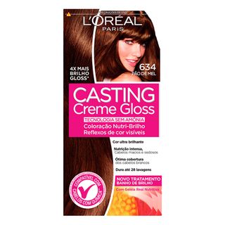 Coloração Casting Creme Gloss L’Oréal Paris – Tons Castanhos 634 Pão de Mel