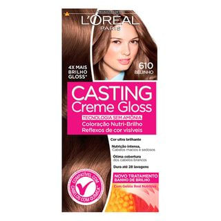 Coloração Casting Creme Gloss L’Oréal Paris – Tons Claros 610 Beijinho