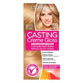 Coloração Casting Creme Gloss L’Oréal Paris – Tons Claros 800 Louro Baunilha
