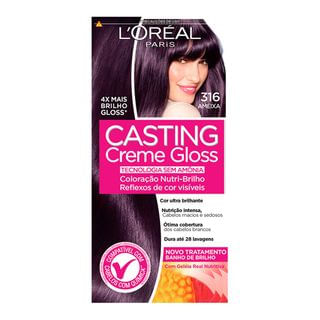 Coloração Casting Creme Gloss L’Oréal Paris – Tons Escuros 316 Ameixa