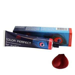 Coloração Color Perfect 77/44 Louro Médio Intenso Vermelho Intenso 60g Wella