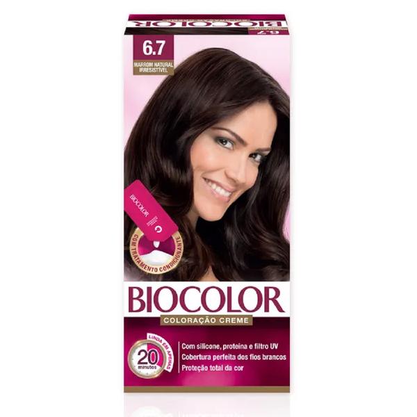 Coloração Creme Biocolor Mini - Marrom Natural Irresistível 6.7