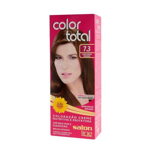 Coloração Creme Color Total Pro N 7.3 100g - Salon Line
