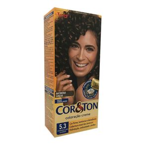 Coloração Creme Cor & Ton Niely Castanho Claro Dourado 5.3