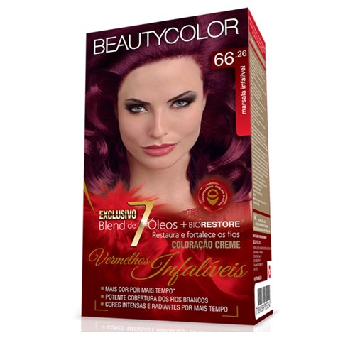 Coloraçao Creme Marsala Infalível 66.26 - Beautycolor