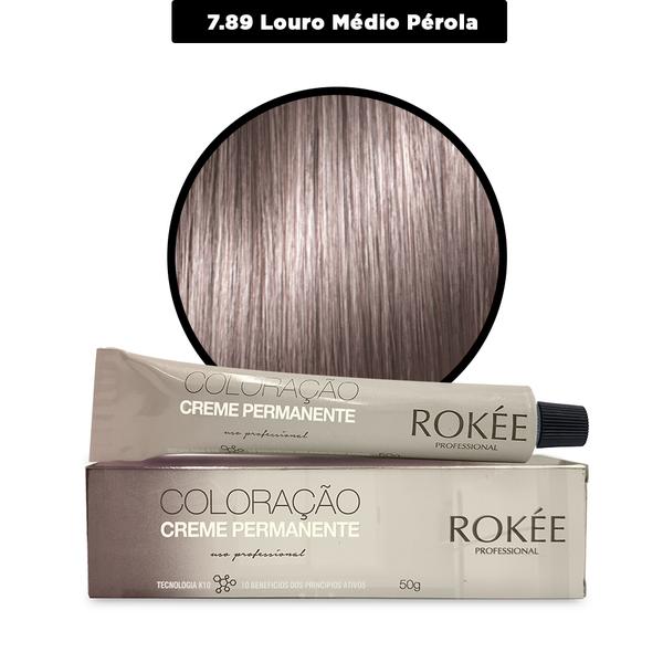 Coloração Creme Permanente ROKÈE Professional 50g - Louro Claro Bege Dourado 8.31 - Tintura Rokee