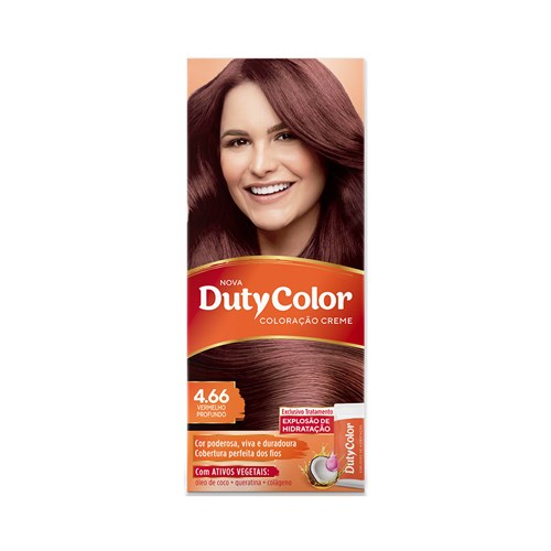 Coloração Duty Color 4.66 Vermelho Profundo Coloração Duty Color 4.66 Vermelho Profundo