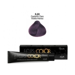 Coloração em Creme Permanente Castanho Claro Violeta Intenso 5.20 Felps Color Professional 60g