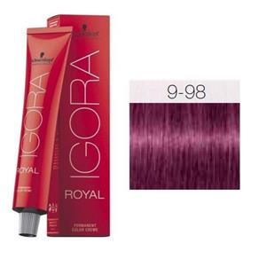 Coloração Igora 9-98 Louro Extra Claro Vermelho Violeta
