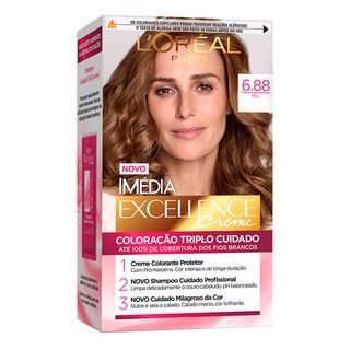 Coloração Imédia Excellence L’Oréal Paris – Tons Castanhos 6.88 Mel
