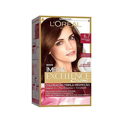 Coloração Imédia Excellence, L'Oréal Paris, 6.7 Chocolate Puro