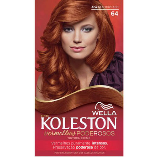 Coloração Kit 64 Acaju Acobreado Koleston - Wella