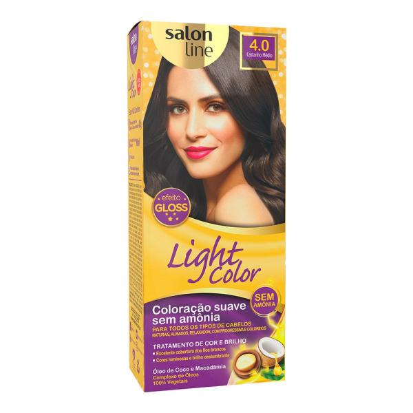 Coloração Light Color Castanho Médio 4.0 Salon Line