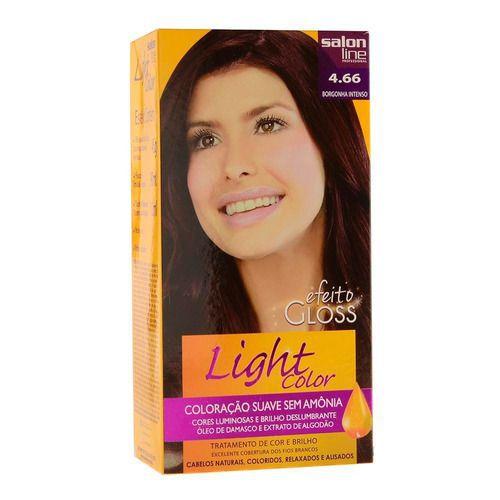 Coloração Light Color Efeito Gloss 4.66 - Salon Line