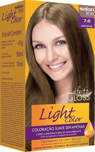 Coloração Light Color Efeito Gloss 7.0 Salon Line