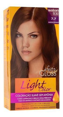 Coloração Light Color Efeito Gloss 7.7 - Salon Line