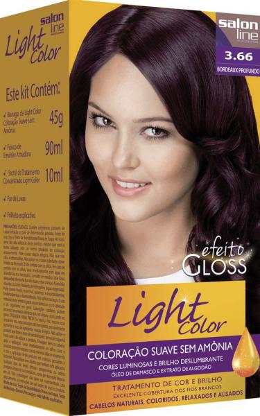 Coloração Light Color Efeito Gloss Bordeaux Profundo 3.66 - Salon Line