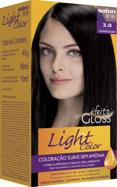 Coloração Light Color Efeito Gloss Castanho Escuro 3.0 - Salon Line