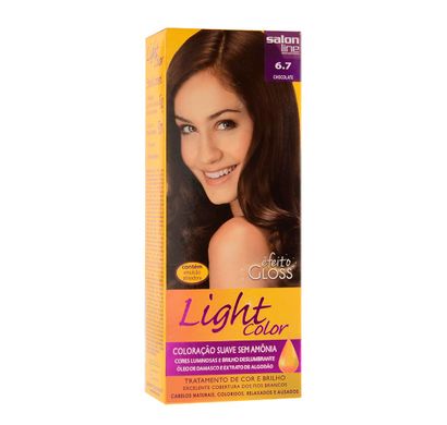Coloração Light Color Efeito Gloss Chocolate 6.7 - Salon Line