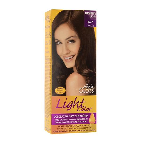Coloração Light Color Efeito Gloss Chocolate 6.7 - Salon Line