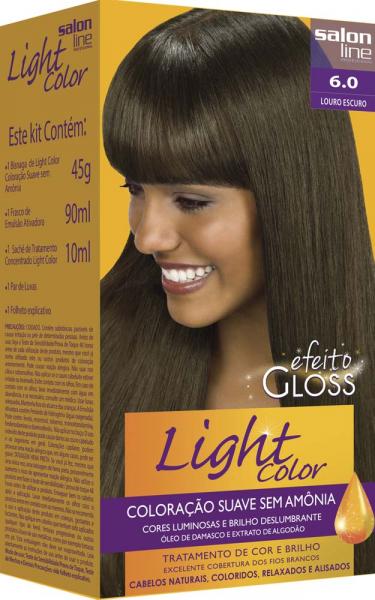 Coloração Light Color Efeito Gloss Louro Escuro 6.0 - Salon Line