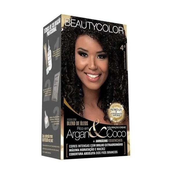 Coloração Permanente Beautycolor Castanho Natural 4.0 - Beauty Color