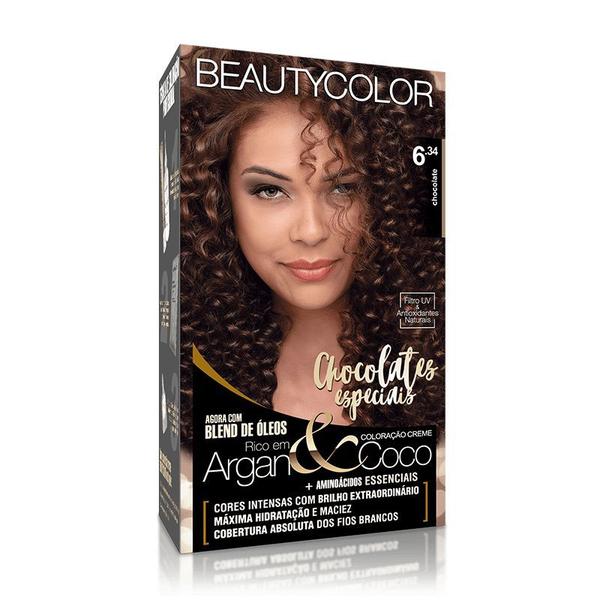 Coloração Permanente Beautycolor Chocolate 6.34 - Beauty Color