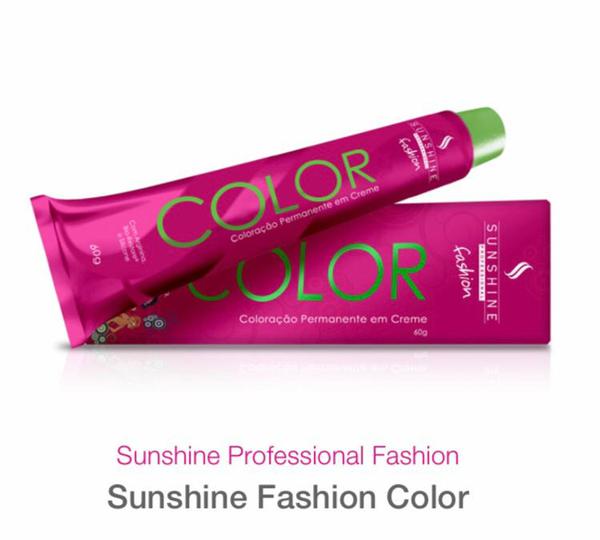 Coloração Permanente Loiro Escuro Marrom Chocolate Acinzentado 6/71 60g Sunshine Professional
