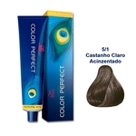 ColoraçãO Permanente Wella Professionals Color Perfect 5/1 Castanho Claro Acinzentado 60g