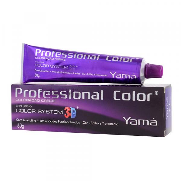 Coloração Professional Color 3D 5.77 Castanho Claro Marrom Intenso 60g - Yamá