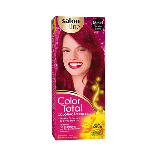 Coloração Salon Line Color Total 66.64 Vermelho Glamour