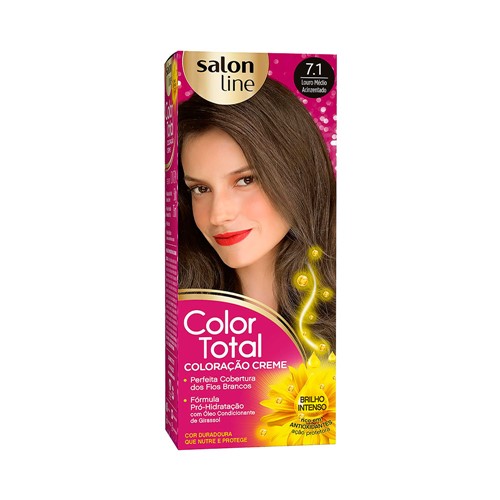 Coloração Salon Line Color Total 7.1 Louro Médio Acinzentado