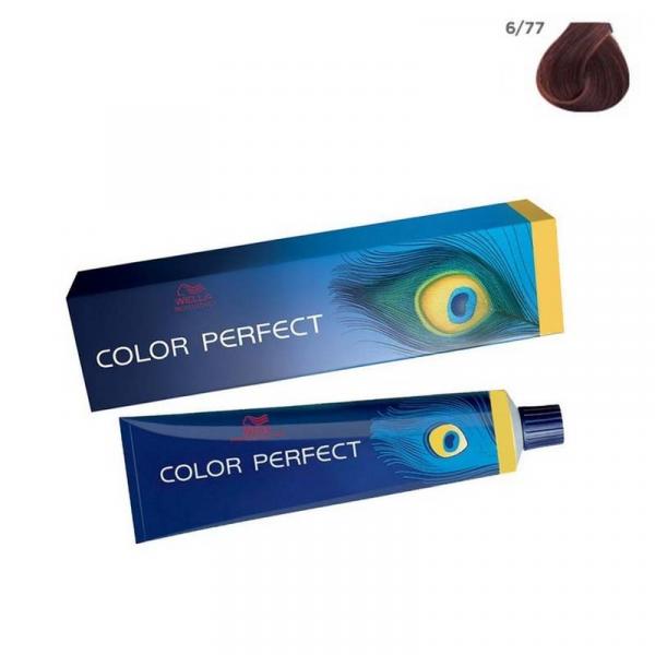 Coloração Wella Color Perfect 6/77 Louro Escuro Marron Intenso - 60g - Wella Professionals