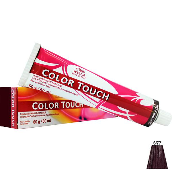 Coloração Wella Color Touch 6/77 Louro Escuro Marrom Intenso
