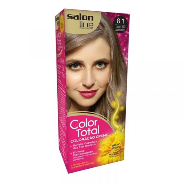 Coloraco Salon Line Color Total Louro Claro Acinzentado 8.1