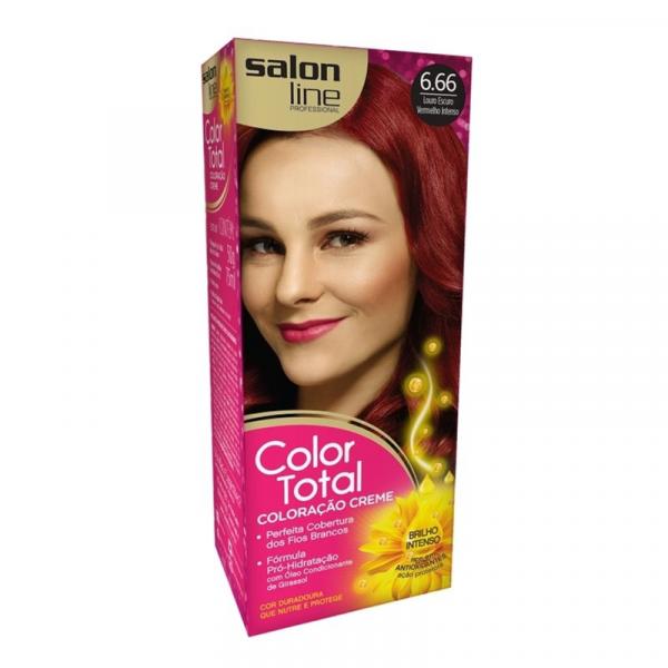 Coloraco Salon Line Color Total Louro Escuro Vermelho Intenso 6.66