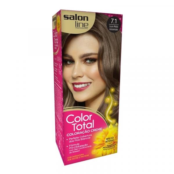 Coloraco Salon Line Color Total Louro Medio Acinzentado 7.1