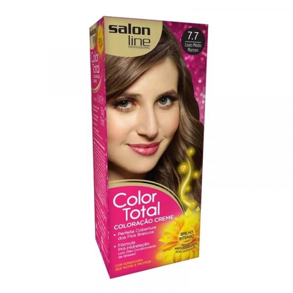 Coloraco Salon Line Color Total Louro Medio Marrom 7.7