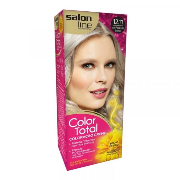 Coloraco Salon Line Color Total Louro Platino Cinza Intenso 12.11